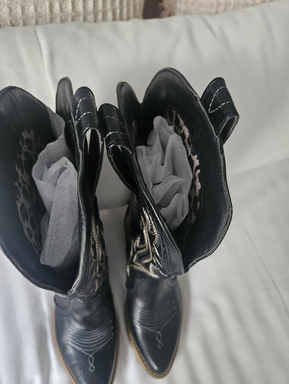 Black/brown Cowgirl Boots - Picture 7 of 8